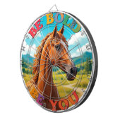 Pferd mit Motivierend Angebot Dartscheibe (Vorderseite rechts)