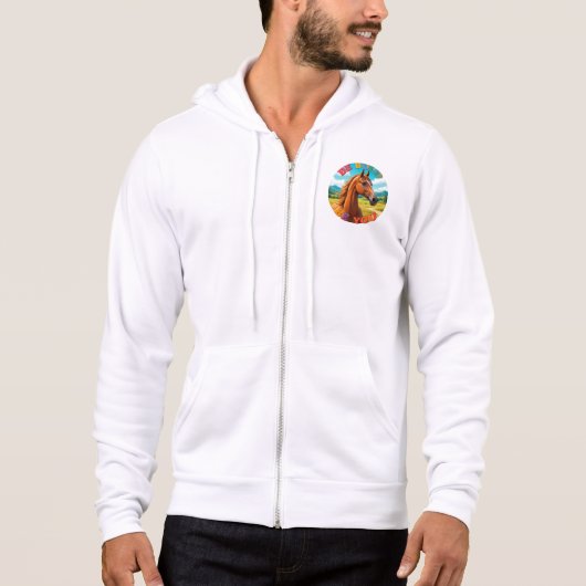 Pferd mit Motivierend Angebot Hoodie (Vorderseite)