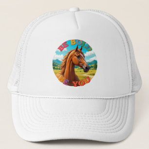 Pferd mit Motivierend Angebot Truckerkappe