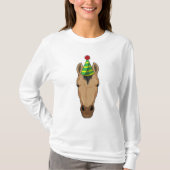 Pferd mit Party-Hut T-Shirt (Vorderseite)