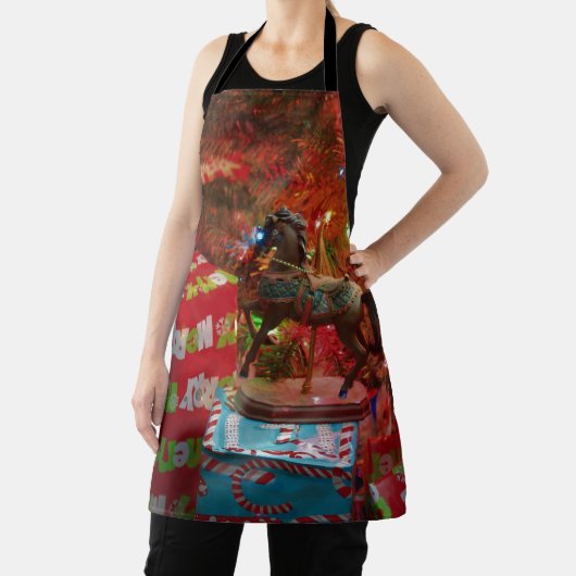 Pferd mit Präsenten Melaminplatte Schürze (InSitu)