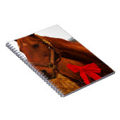 Pferd mit Red Bow Notizblock (Rechte Seite)