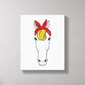 Pferd mit Ribbon Leinwanddruck (Vorderseite)