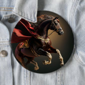 Pferd mit rotem Fell Button (Beispiel)