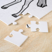 Pferd mit Schmetterling Puzzle (Seite)