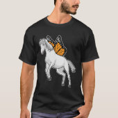 Pferd mit Schmetterling T-Shirt (Vorderseite)