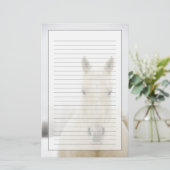 Pferd mit Schnee auf Kopf Briefpapier (Stehend Vorderseite)