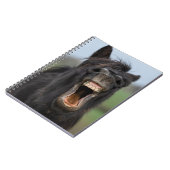 Pferd mit seinen Zähnen Notizblock (Linke Seite)