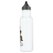 Pferd mit Sonnenbrille Edelstahlflasche (Rechts)