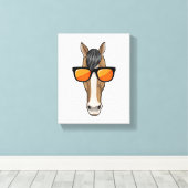 Pferd mit Sonnenbrille Leinwanddruck (Insitu (Holzboden))