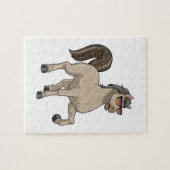 Pferd mit Sonnenbrille Puzzle (Horizontal)