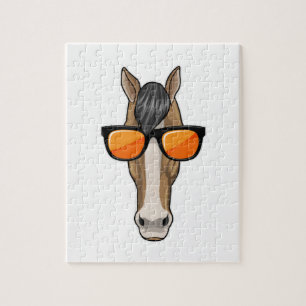 Pferd mit Sonnenbrille Puzzle