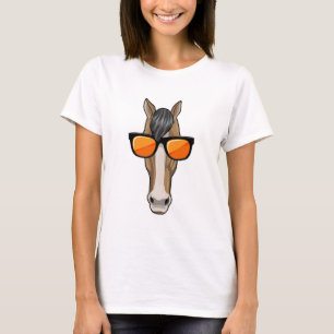 Pferd mit Sonnenbrille T-Shirt