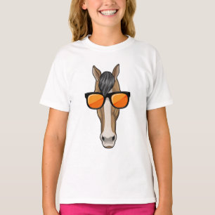 Pferd mit Sonnenbrille T-Shirt