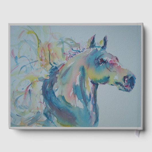 Pferd mit vielen Farben Gästebuch (Rückseite)