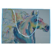 Pferd mit vielen Farben Große Geschenktüte (Rückseite)