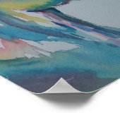 Pferd mit vielen Farben Poster (Ecke)