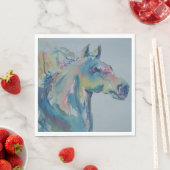 Pferd mit vielen Farben Serviette (Beispiel)