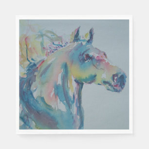 Pferd mit vielen Farben Serviette