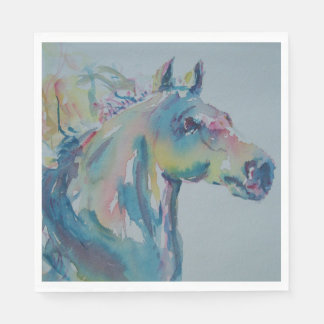 Pferd mit vielen Farben Serviette