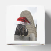 Pferd mit Weihnachtsmannmütze Geschenkschachtel (Oben)