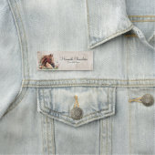 Pferd mit Wildblume, Landreiter Namensschild (Beispiel)
