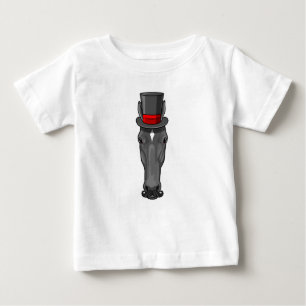 Pferd mit Zylinder Baby T-shirt