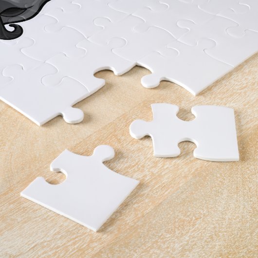 Pferd mit Zylinder Puzzle (Seite)