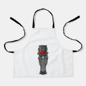 Pferd mit Zylinder Schürze (Vorderseite)