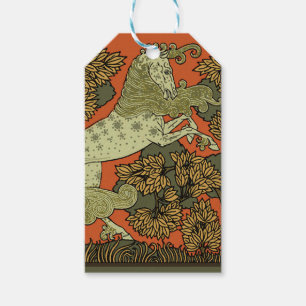 Pferd Mittelalterliche Kunst Handwerk Art Nouveau  Geschenkanhänger