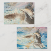 Pferd mitten im Meer Visitenkarte (Vorne/Hinten)