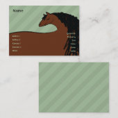 Pferd - mollig visitenkarte (Vorne/Hinten)