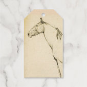 Pferd-Monogramm Geschenkanhänger (Rückseite)