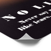 Pferd Motivierend Keine Grenzen Keine Angst Artwor Poster (Ecke)