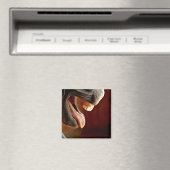 Pferd, Mund offen, Zunge raus, Zähne. Magnet (In Situ (Geschirrspüler))