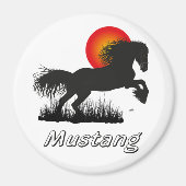Pferd - Mustang Magnet (Vorne)