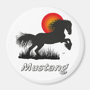 Pferd - Mustang Magnet
