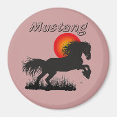 Pferd - Mustang Magnet (Vorne)