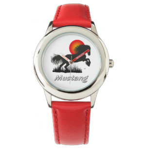 Pferd - Mustang Uhr