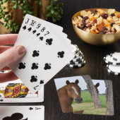 Pferd nach Baum Spielkarten (In Situ)