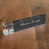 Pferd Namensplakette (Seite)