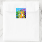 Pferd, Natur, Meer Quadratischer Aufkleber (Tasche)