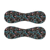 Pferd Neonlicht Glitch Retro-Stil Baseball (Paneele)