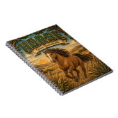 Pferd offene Graslandschaft POPCUT Notizblock (Rechte Seite)