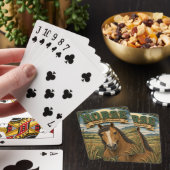 Pferd offene Graslandschaft POPCUT Spielkarten (In Situ)