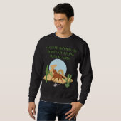 Pferd Ohne Namen Herren Dunkles Sweatshirt (Vorne ganz)