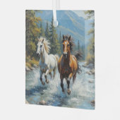 Pferd Ornament Aus Glas (Vorderseite links)