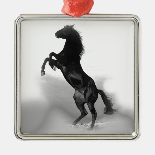 Pferd Ornament Aus Metall (Vorne)