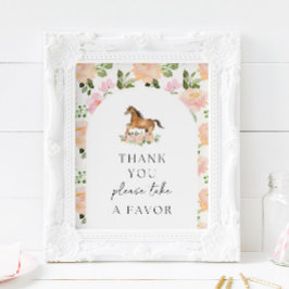 Pferd Party Vielen Dank für Ihr Interesse Untersch Poster