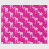 Pferd Patern Geschenkpapier (Flach)